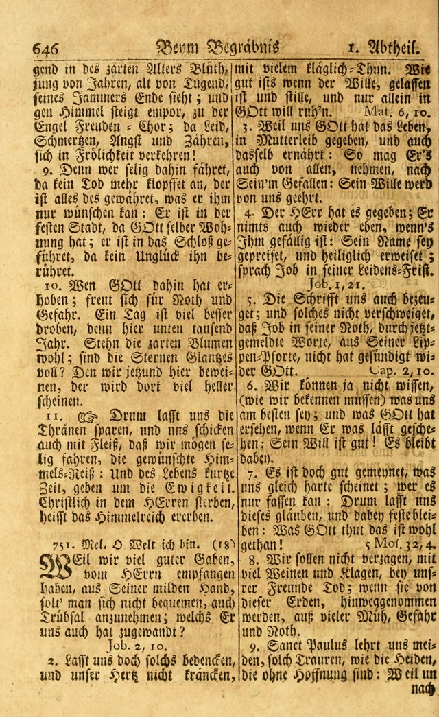 Neu-Eingerichtetes Gesang-Buch in Sich Haltend eine Sammlung (mehrentheils alter) Schöner lehr-reicher underbailicher Lieder... page 652