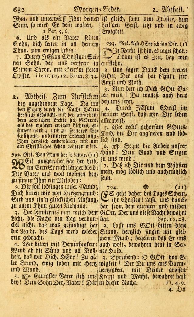 Neu-Eingerichtetes Gesang-Buch in Sich Haltend eine Sammlung (mehrentheils alter) Schöner lehr-reicher underbailicher Lieder... page 688