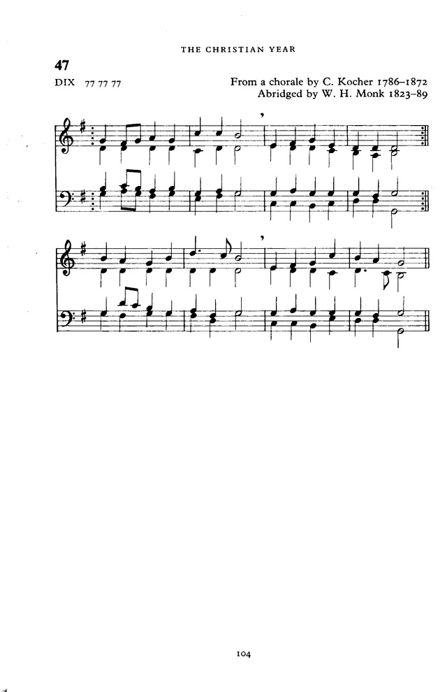 The New English Hymnal page 104