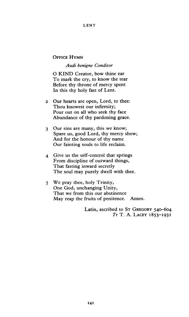 The New English Hymnal page 141