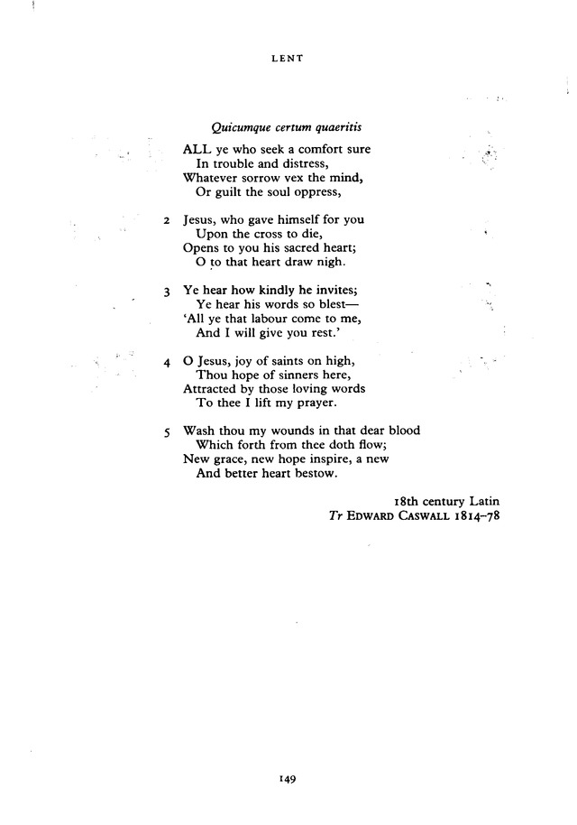 The New English Hymnal page 149