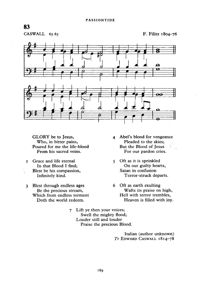 The New English Hymnal page 189