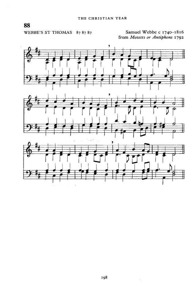 The New English Hymnal page 198