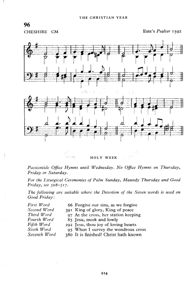 The New English Hymnal page 214