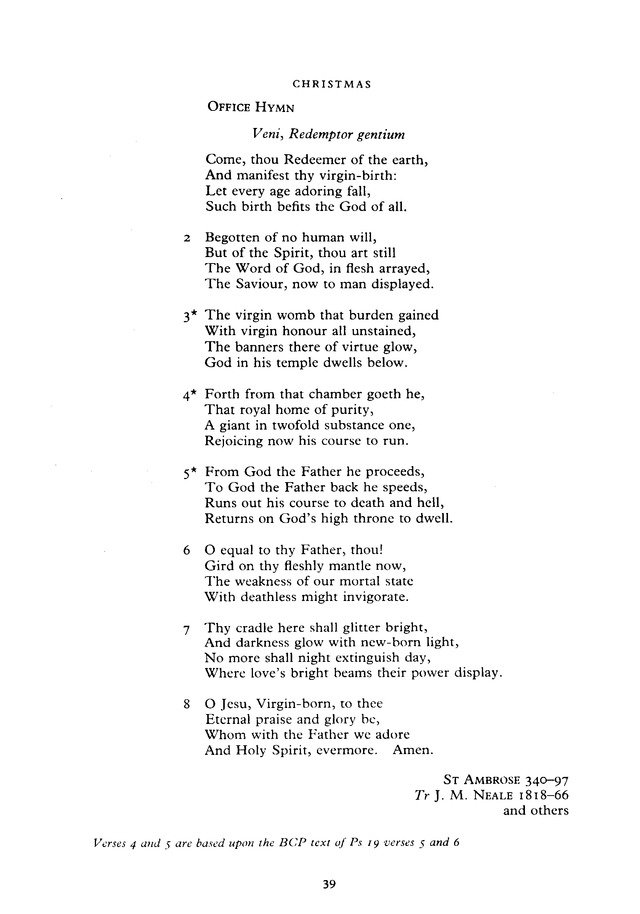 The New English Hymnal page 39