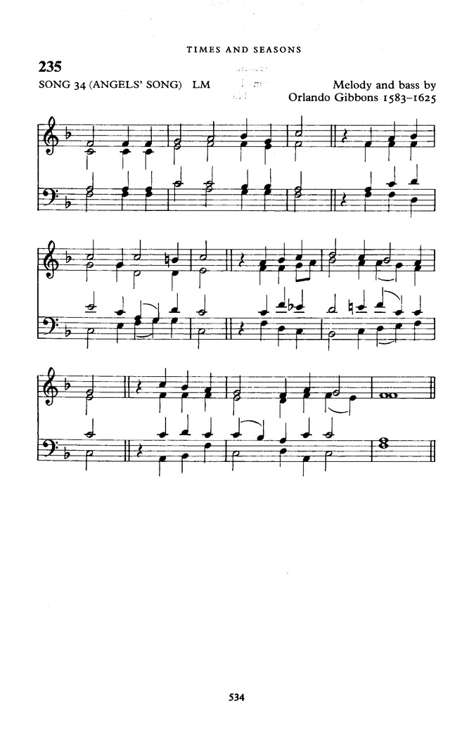 The New English Hymnal page 535