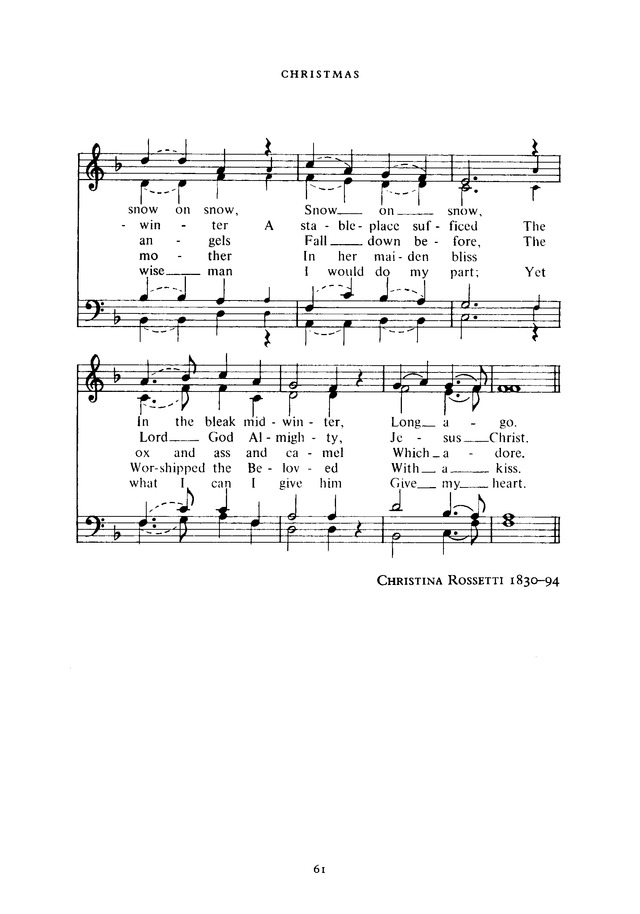 The New English Hymnal page 61