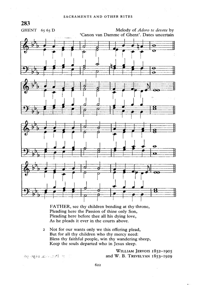 The New English Hymnal page 623