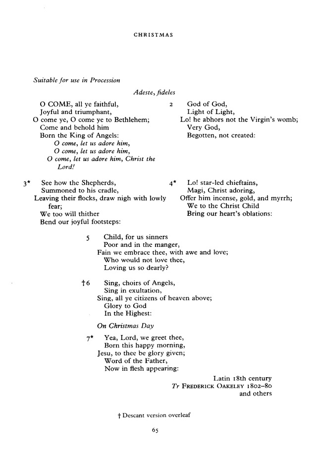 The New English Hymnal page 65