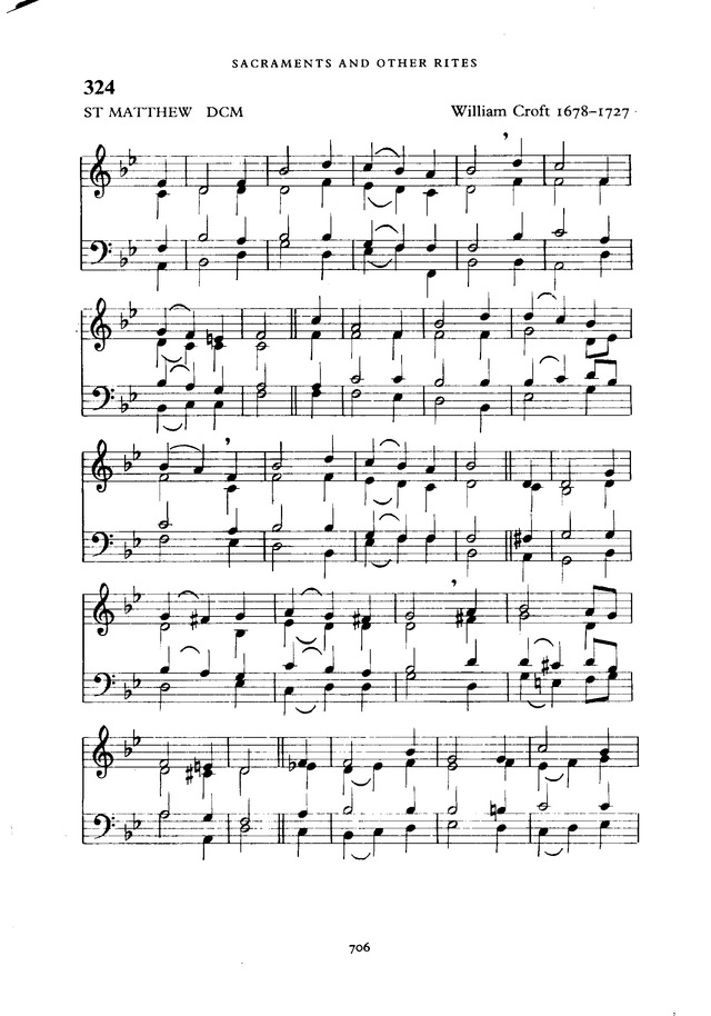 The New English Hymnal page 707