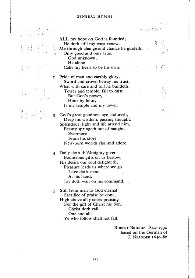 The New English Hymnal page 726