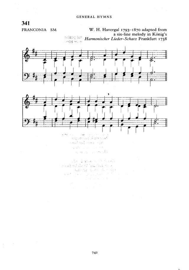 The New English Hymnal page 743