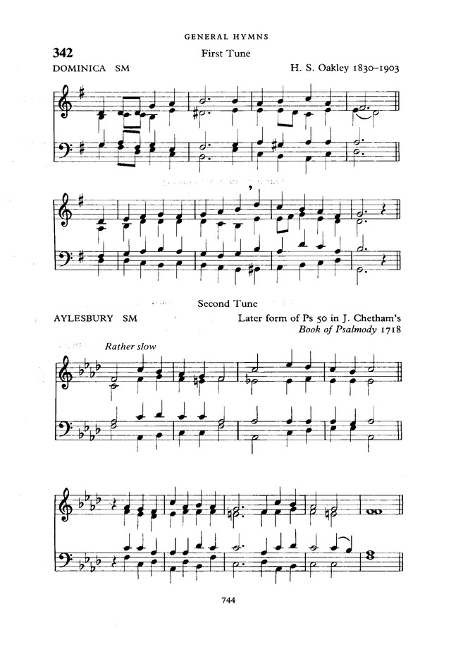 The New English Hymnal page 745
