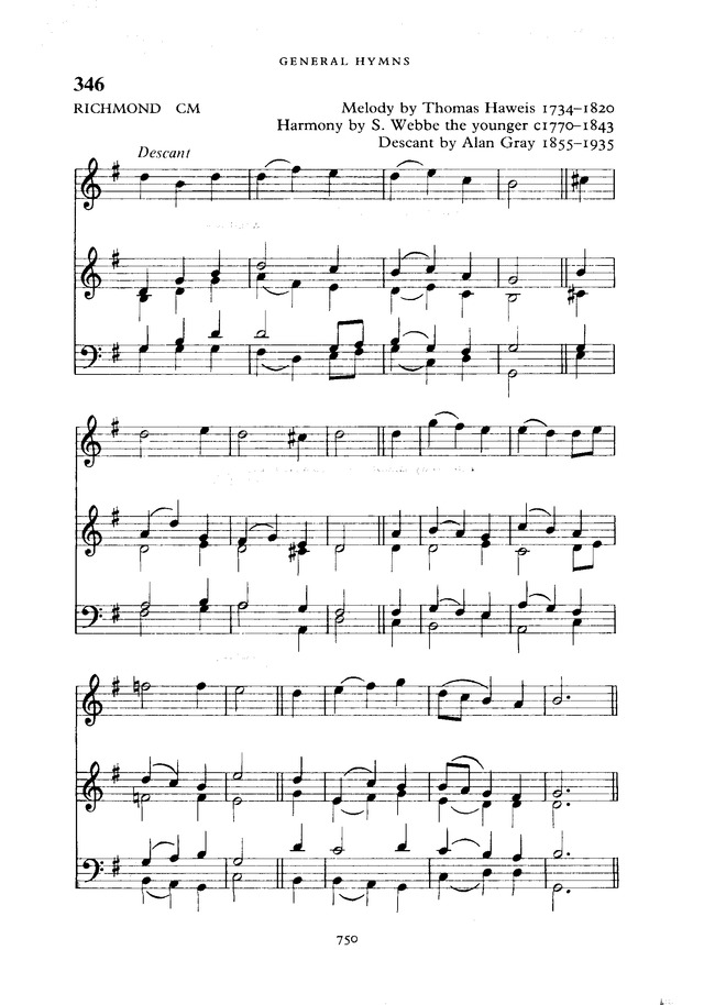 The New English Hymnal page 751