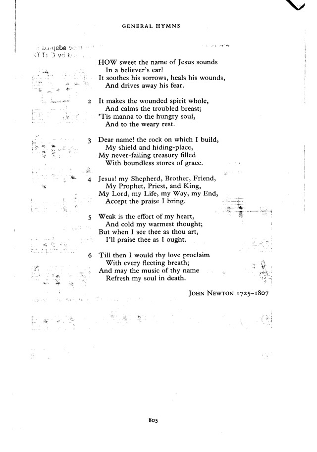 The New English Hymnal page 806