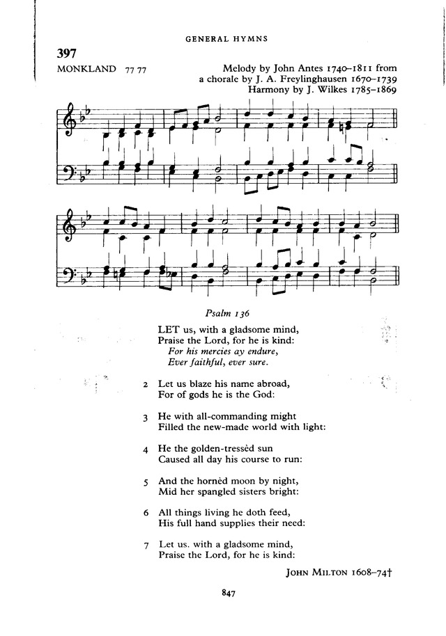 The New English Hymnal page 848