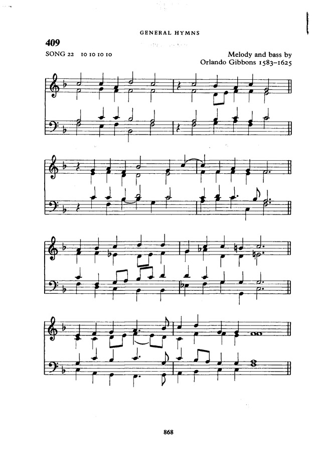 The New English Hymnal page 869