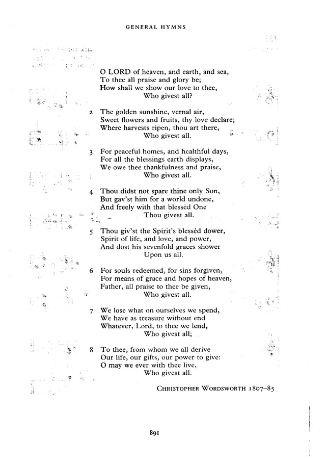 The New English Hymnal page 892