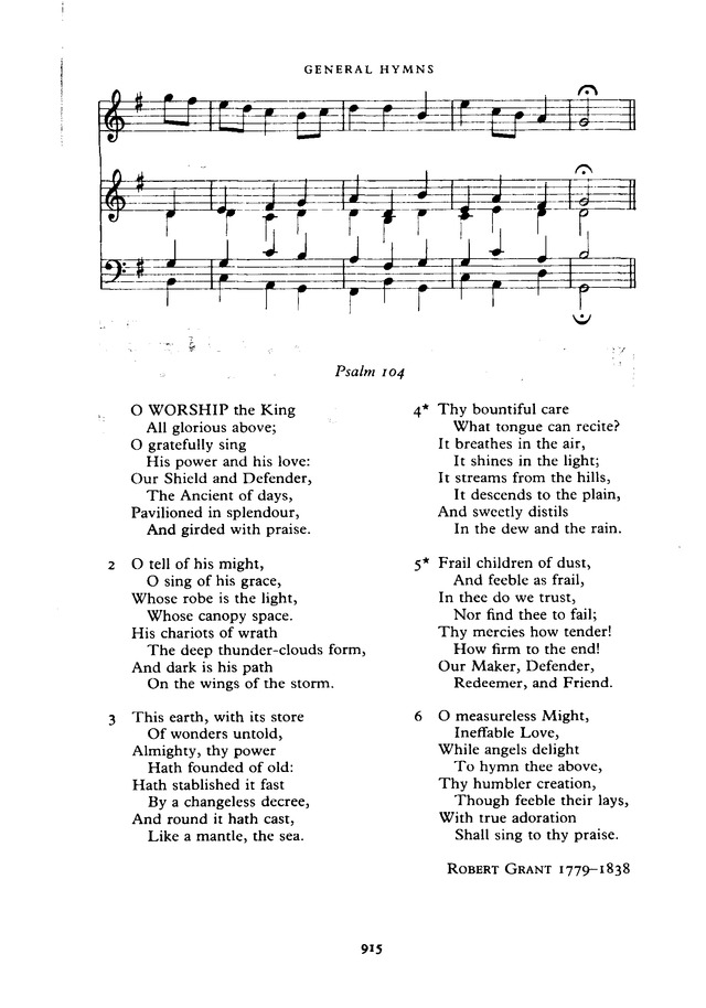The New English Hymnal page 916