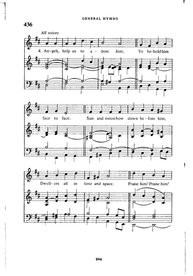 The New English Hymnal page 925