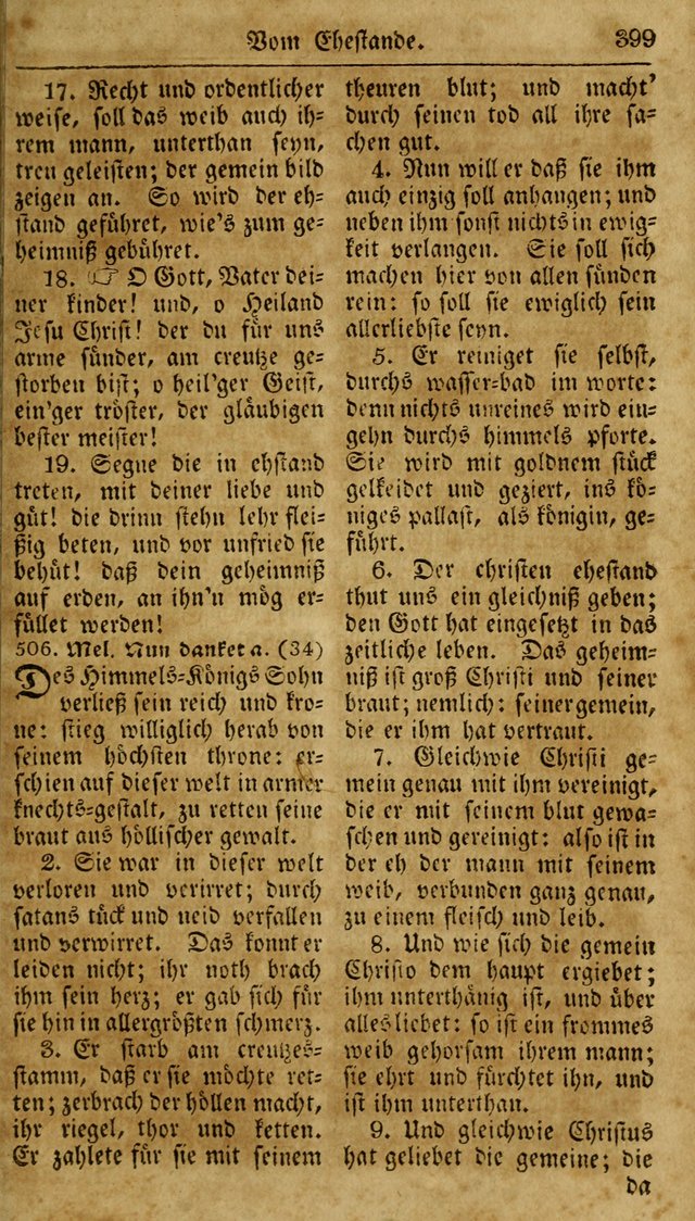 Neueingerichtetes Gesang-Buch, enthaltend eine Sammlung (mehrentheils alter) erbaulicher Lieder,  nach den Hauptstücken der christlichen Lehre und Glaubens eingetheilet page 417