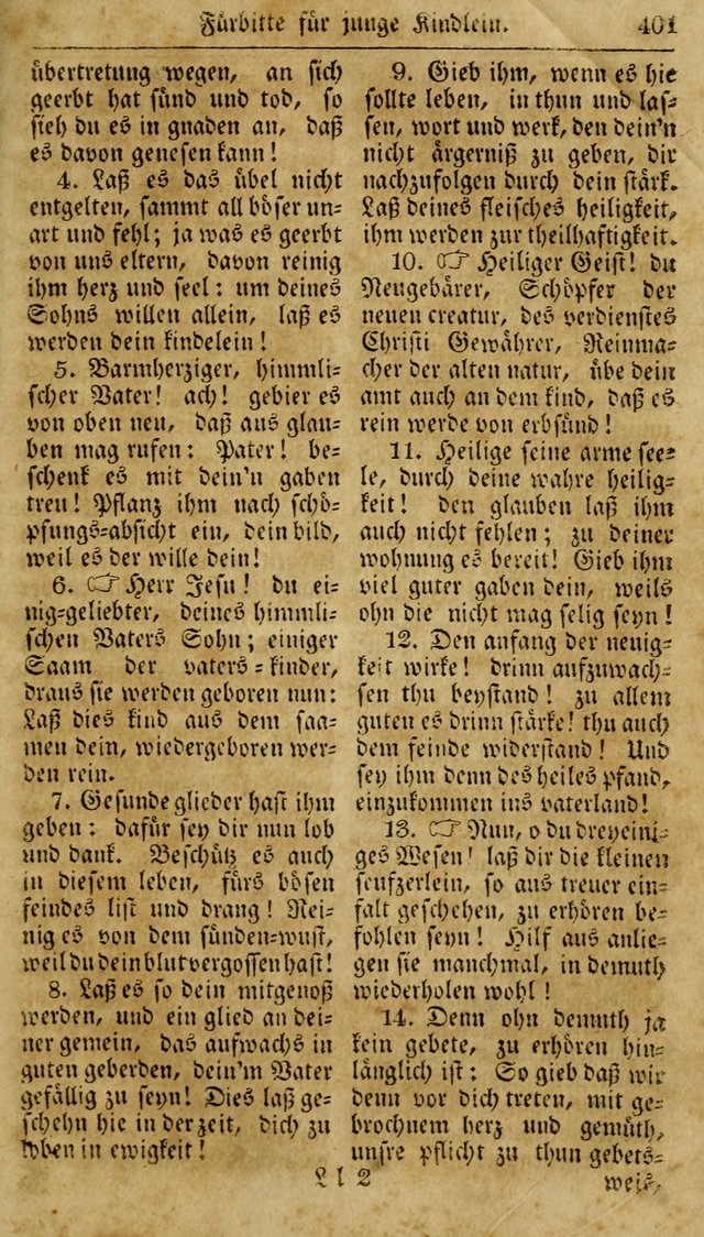 Neueingerichtetes Gesang-Buch, enthaltend eine Sammlung (mehrentheils alter) erbaulicher Lieder,  nach den Hauptstücken der christlichen Lehre und Glaubens eingetheilet page 419