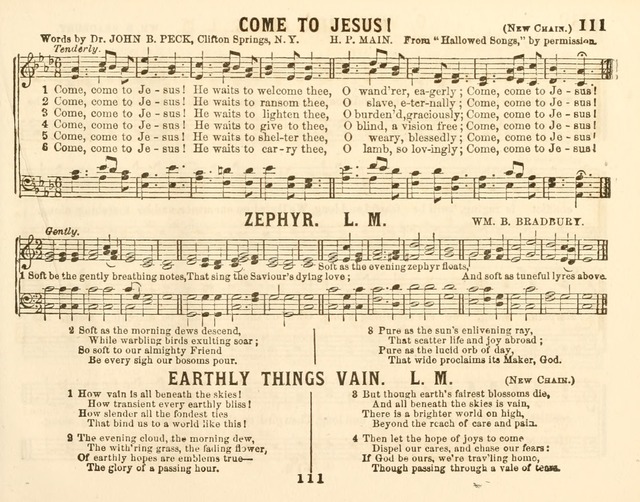 The New Golden Chain of Sabbath School Melodies: containing every piece (music and words) of the golden chain, with abot third additional page 111