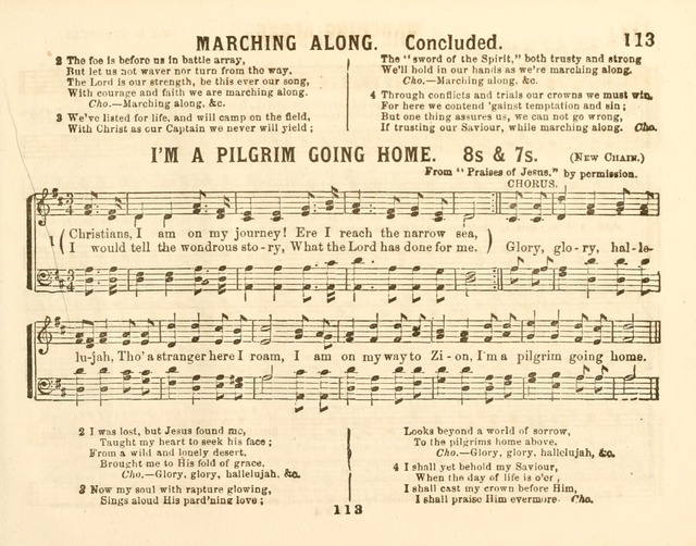 The New Golden Chain of Sabbath School Melodies: containing every piece (music and words) of the golden chain, with abot third additional page 113