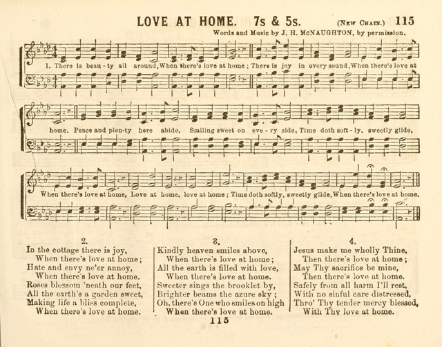 The New Golden Chain of Sabbath School Melodies: containing every piece (music and words) of the golden chain, with abot third additional page 115