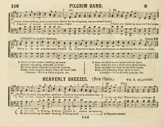 The New Golden Chain of Sabbath School Melodies: containing every piece (music and words) of the golden chain, with abot third additional page 116
