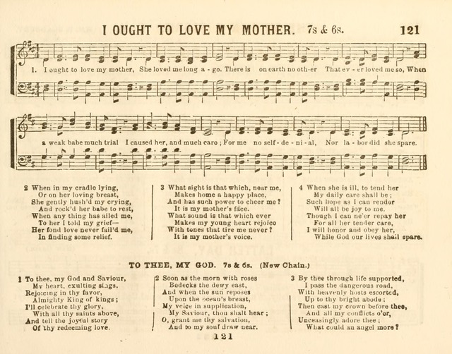 The New Golden Chain of Sabbath School Melodies: containing every piece (music and words) of the golden chain, with abot third additional page 121