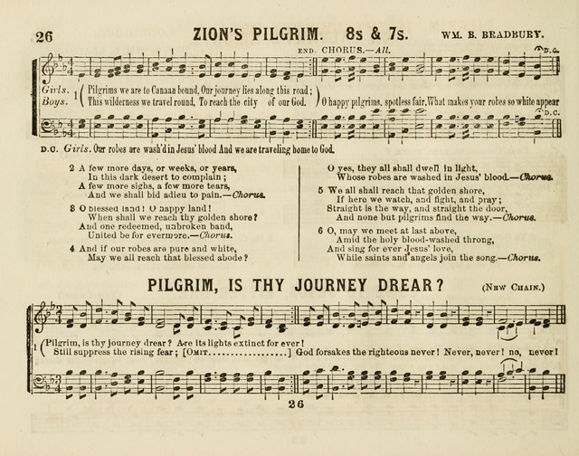The New Golden Chain of Sabbath School Melodies: containing every piece (music and words) of the golden chain, with abot third additional page 26
