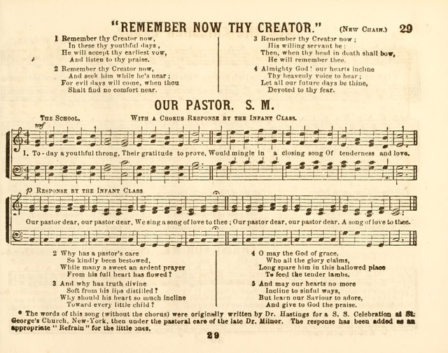 The New Golden Chain of Sabbath School Melodies: containing every piece (music and words) of the golden chain, with abot third additional page 29