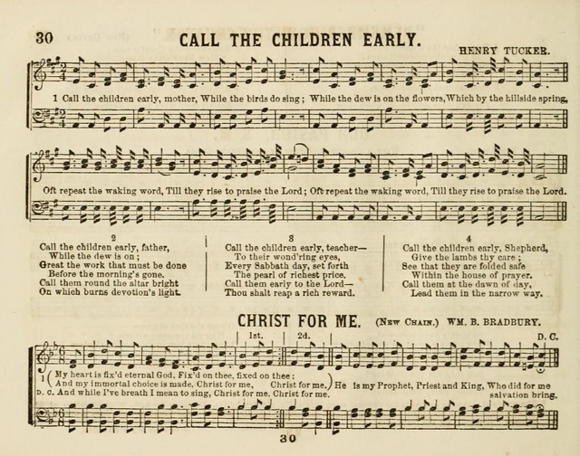 The New Golden Chain of Sabbath School Melodies: containing every piece (music and words) of the golden chain, with abot third additional page 30