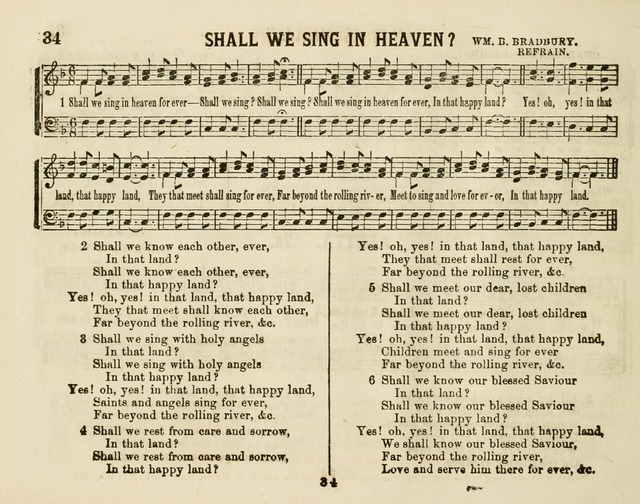 The New Golden Chain of Sabbath School Melodies: containing every piece (music and words) of the golden chain, with abot third additional page 34