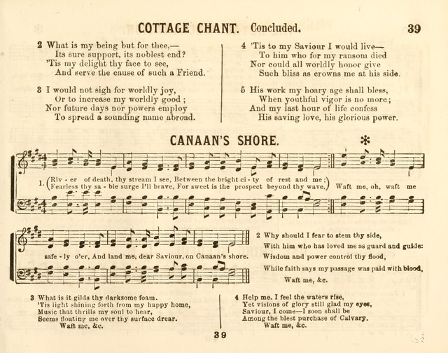 The New Golden Chain of Sabbath School Melodies: containing every piece (music and words) of the golden chain, with abot third additional page 39