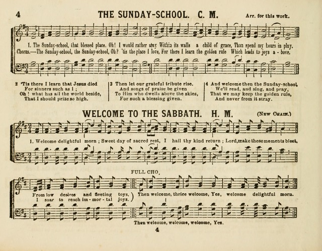 The New Golden Chain of Sabbath School Melodies: containing every piece (music and words) of the golden chain, with abot third additional page 4