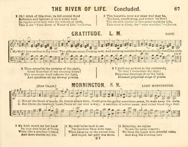 The New Golden Chain of Sabbath School Melodies: containing every piece (music and words) of the golden chain, with abot third additional page 67