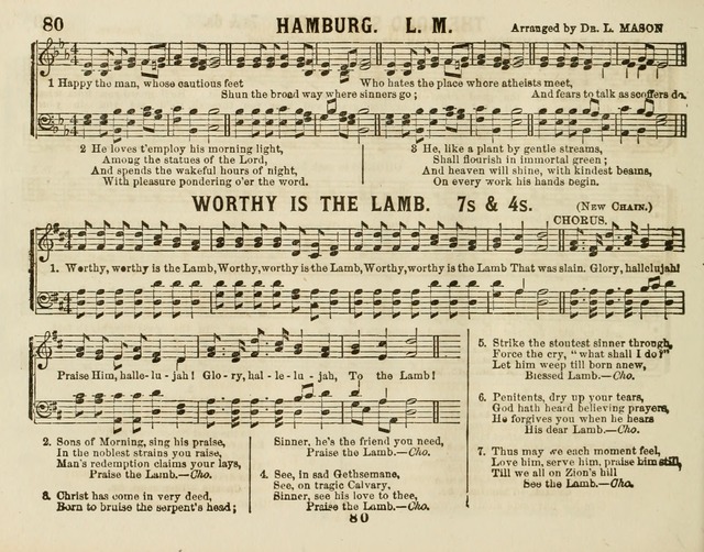 The New Golden Chain of Sabbath School Melodies: containing every piece (music and words) of the golden chain, with abot third additional page 80