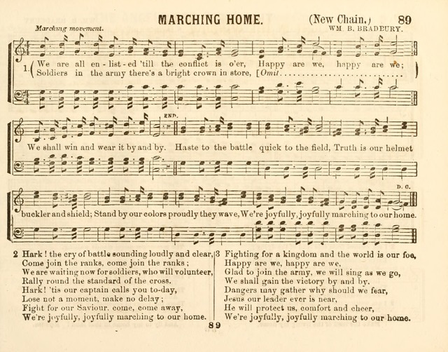 The New Golden Chain of Sabbath School Melodies: containing every piece (music and words) of the golden chain, with abot third additional page 89
