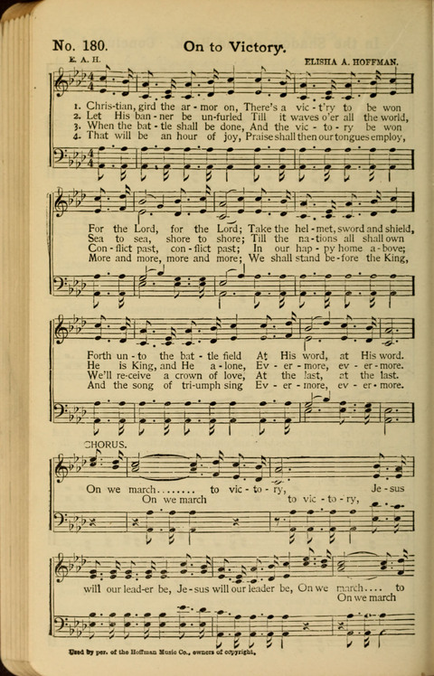 The New Gospel Song Book: A Rare Collection of Songs designed for Christian Work and Worship page 180