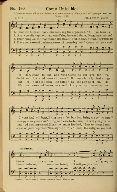 The New Gospel Song Book: A Rare Collection of Songs designed for Christian Work and Worship page 196