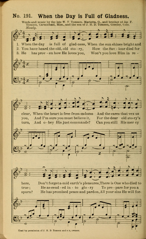 The New Gospel Song Book: A Rare Collection of Songs designed for Christian Work and Worship page 198