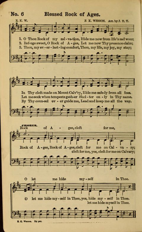 The New Gospel Song Book: A Rare Collection of Songs designed for Christian Work and Worship page 6