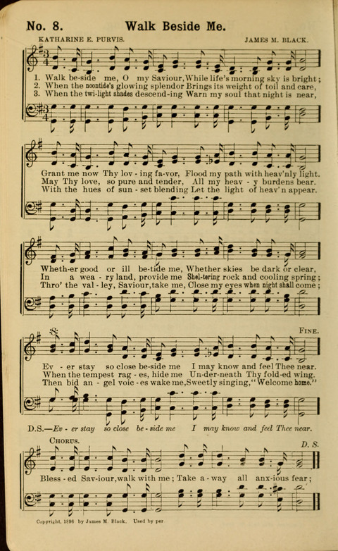 The New Gospel Song Book: A Rare Collection of Songs designed for Christian Work and Worship page 8