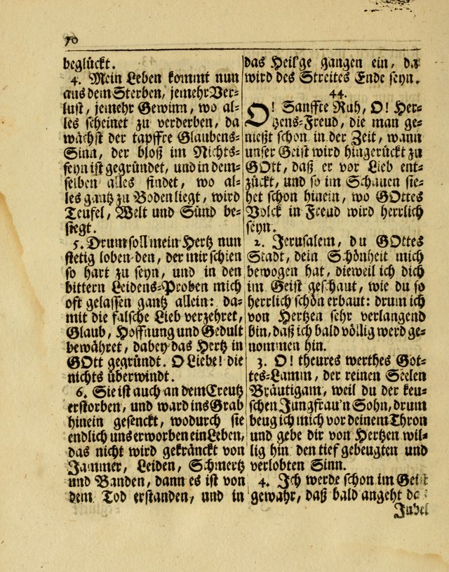 Nachklang zum Gesäng der einsamen Turtel Taube, enthaltend eine neue Sammlung Geistlicher Lieder page 153