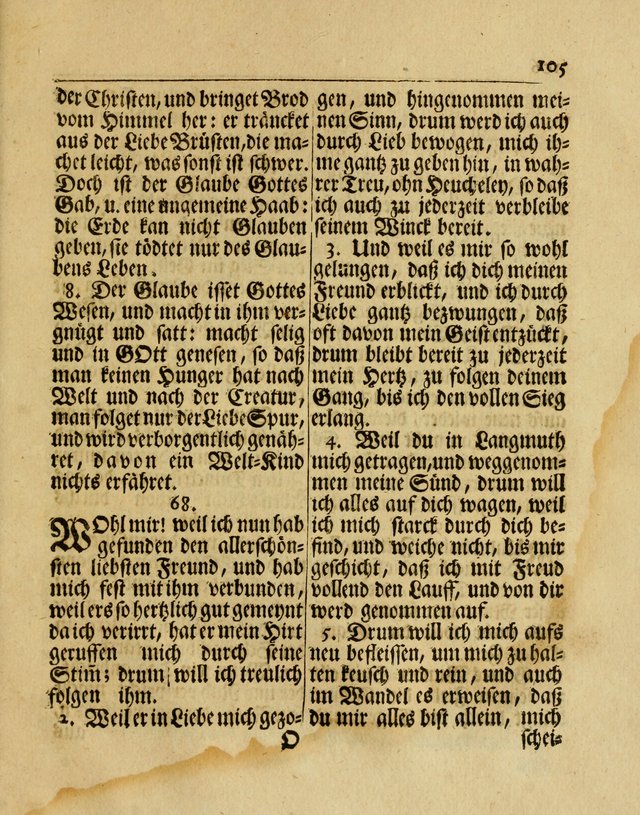 Nachklang zum Gesäng der einsamen Turtel Taube, enthaltend eine neue Sammlung Geistlicher Lieder page 188