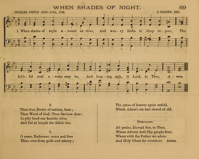 The New Hymnary: a collection of hymns and tunes for Sunday Schools page 71