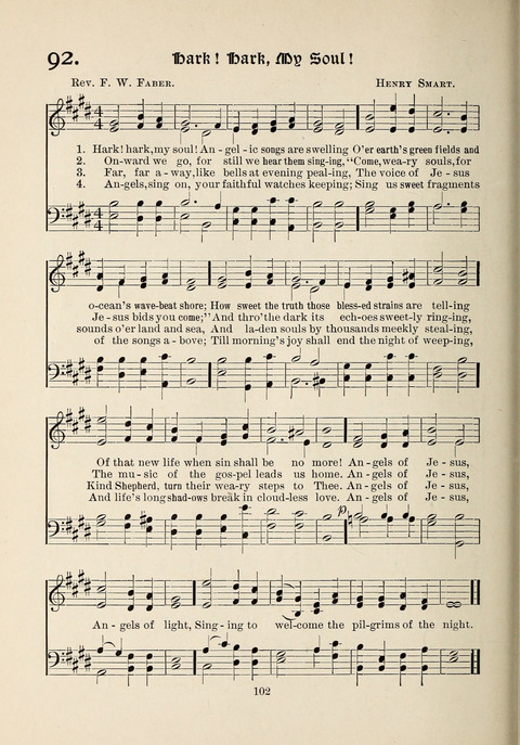 The New Hosanna: A book of Songs and Hymns for The Sunday-school and The Home page 102