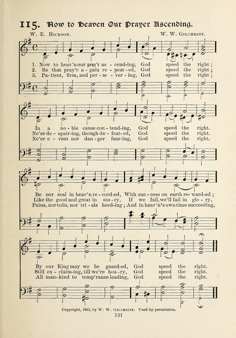 The New Hosanna: A book of Songs and Hymns for The Sunday-school and The Home page 131